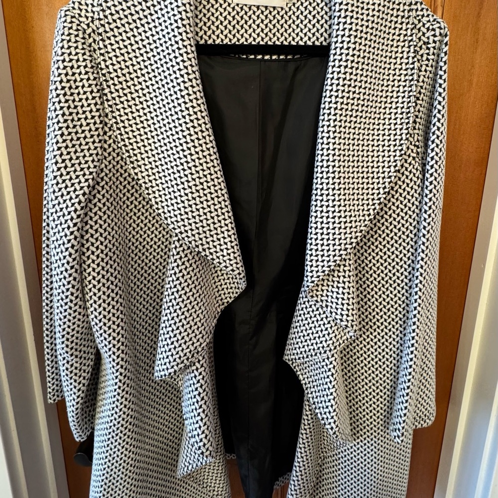 Calvin Klein Black and White Suit Jacket